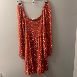 La Hearts Red Floral Dress